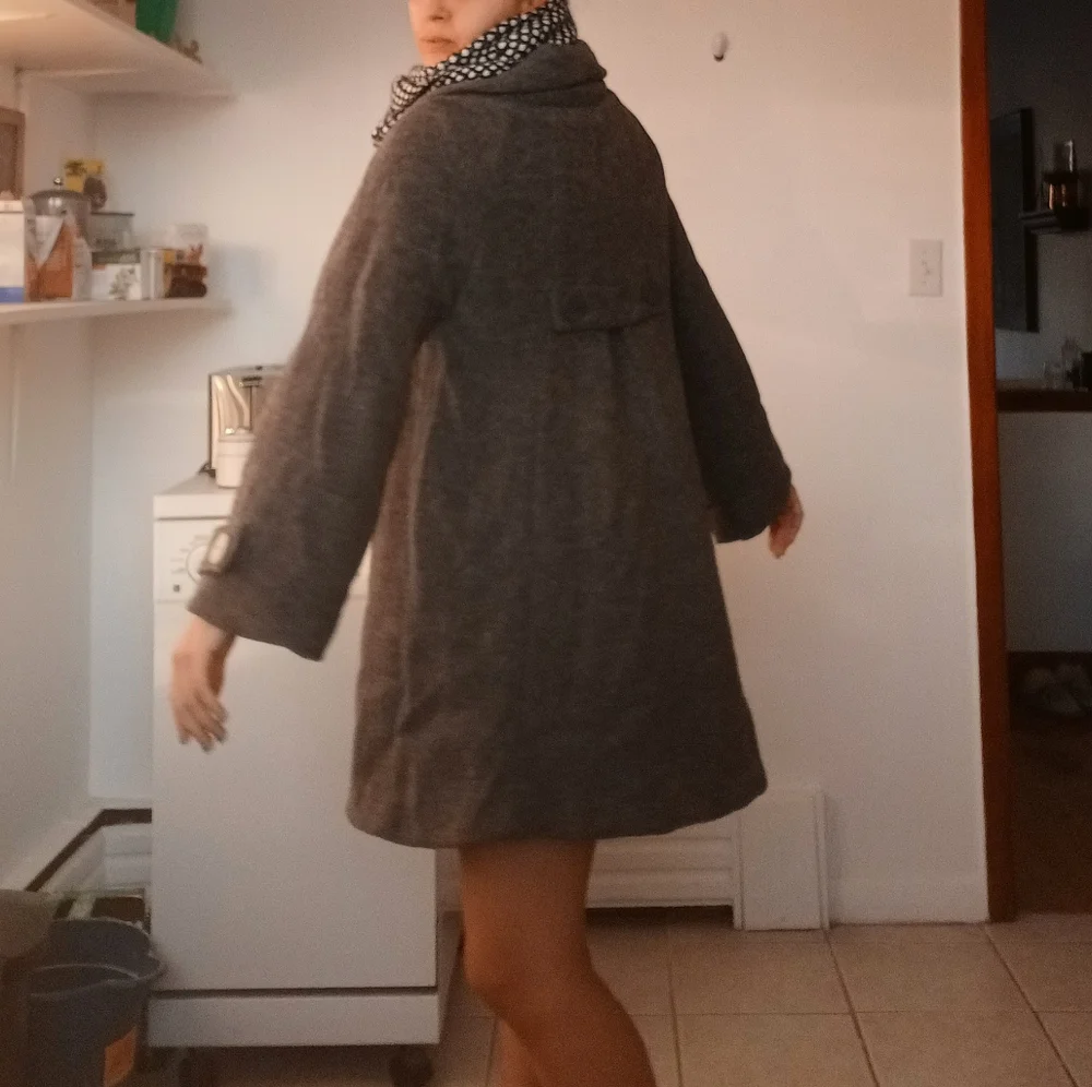 ⚡️SALE⚡️H&M Gray Wool Coat - Picture 8 of 11
